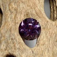 Amethyst, Round Brilliant Loose Gemstone