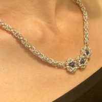 Sterling Silver and Lapis Lazuli Necklace