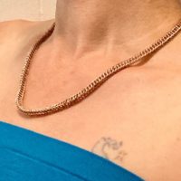 Copper and Brass Chain Necklace