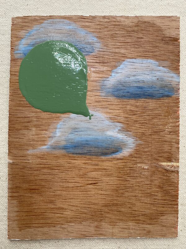 Green Lacquered Balloon amidst Copper Sandstorm Skies Cover