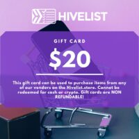 hivelist store gift card $20